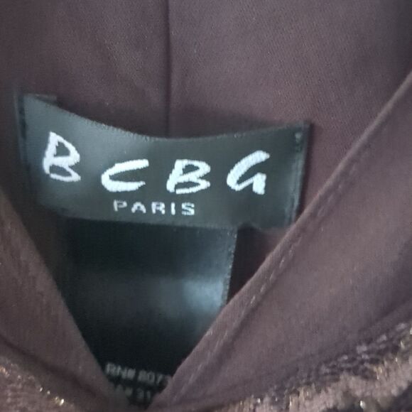 BCBG Paris Silk Slip Dress 6 Black Mesh Witchy Whimseygoth Midi Dress NWT - Picture 11 of 11